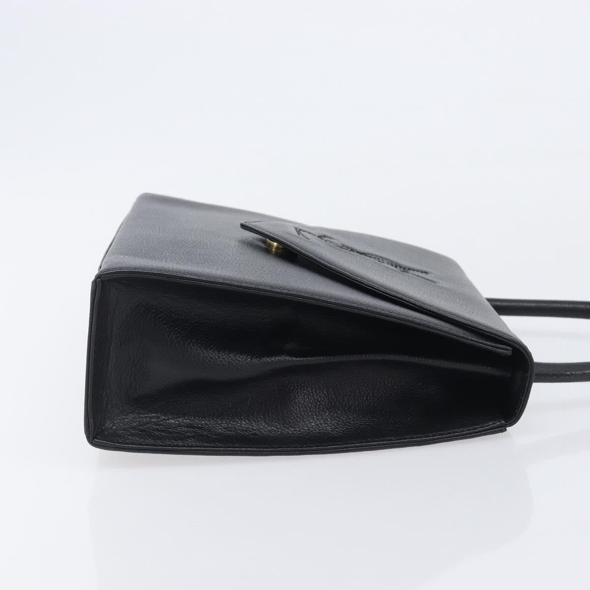 Saint Laurent Handbag Leather Black Leather Handbag (Pre-Owned)