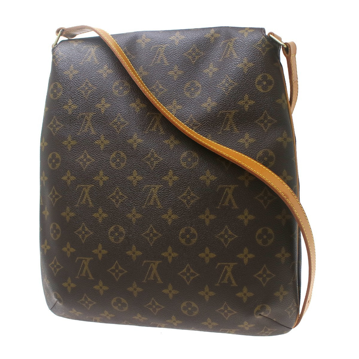 Louis Vuitton Musette Monogram Canvas Brown Canvas Shoulder Bag Bag (Pre-Owned)