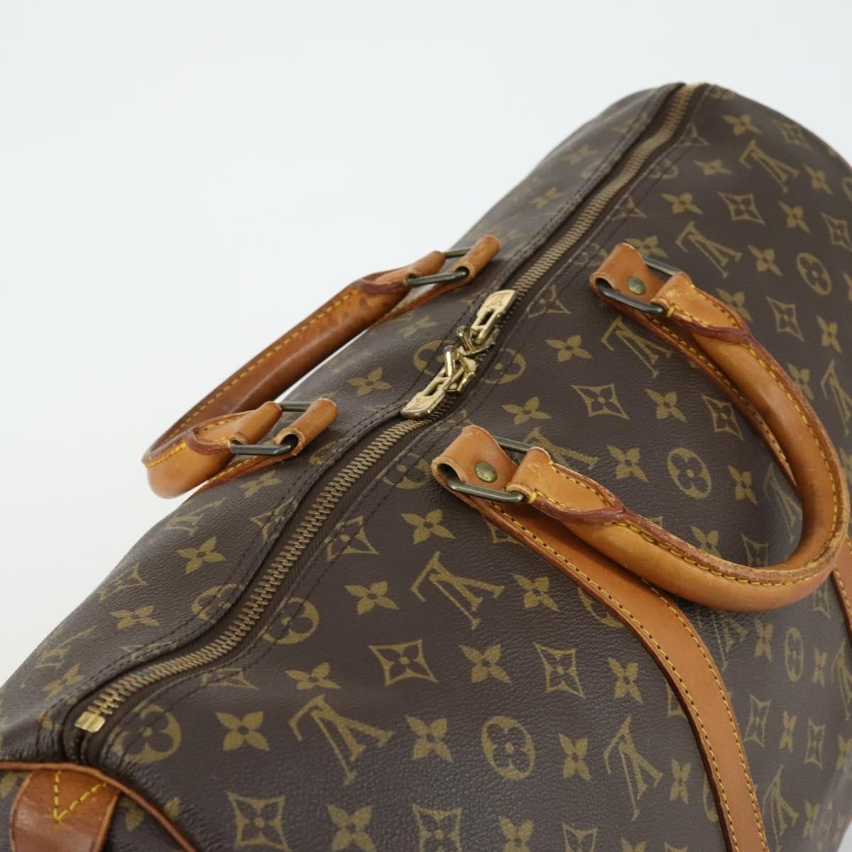 Louis Vuitton Keepall Monogram Canvas Brown Canvas Travel Bag Bag (Pre-Owned)