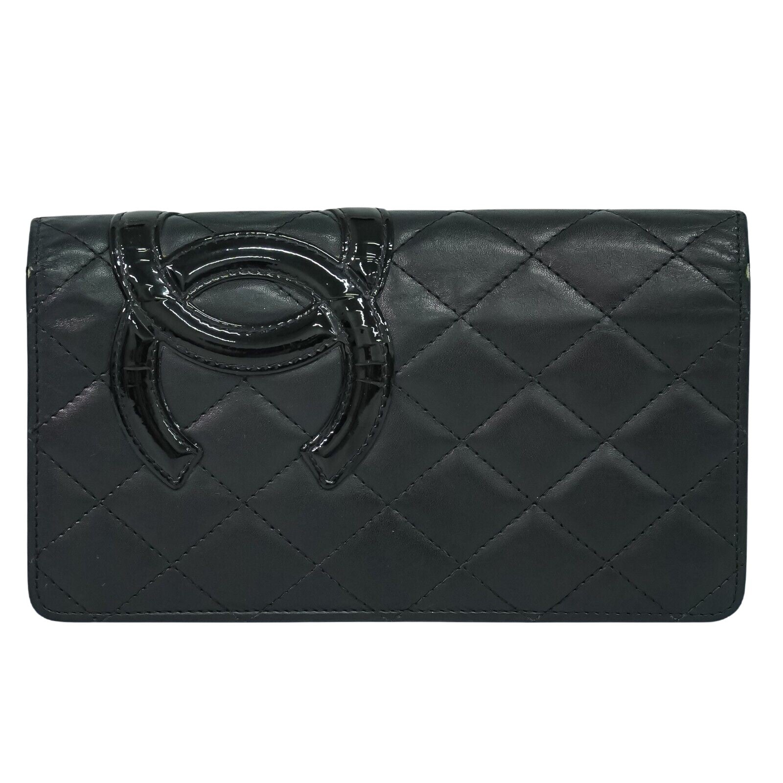 Chanel Black Leather Wallet  (Pre-Owned)