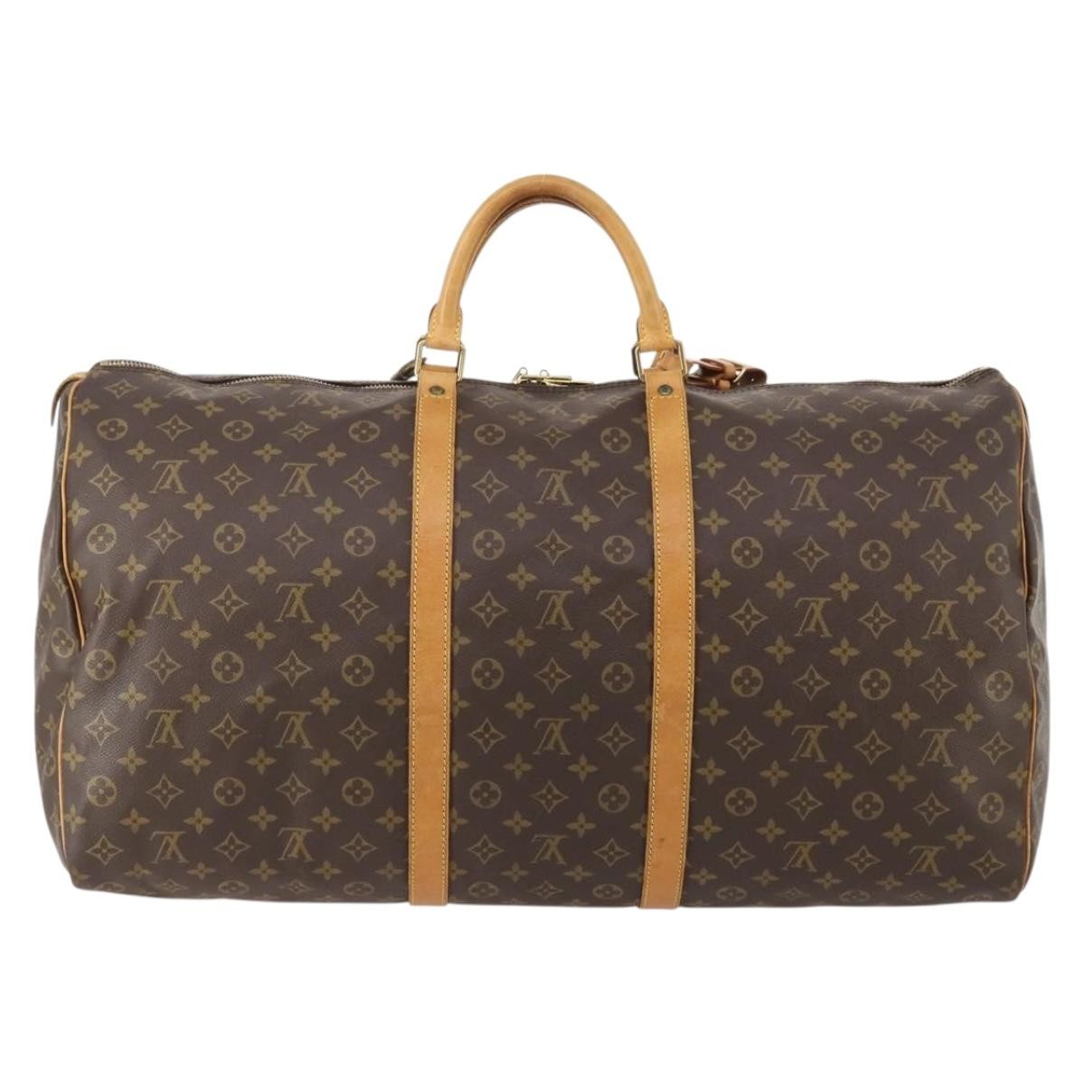 Louis Vuitton Keepall Monogram Canvas Brown Canvas Travel Bag Bag (Pre-Owned)