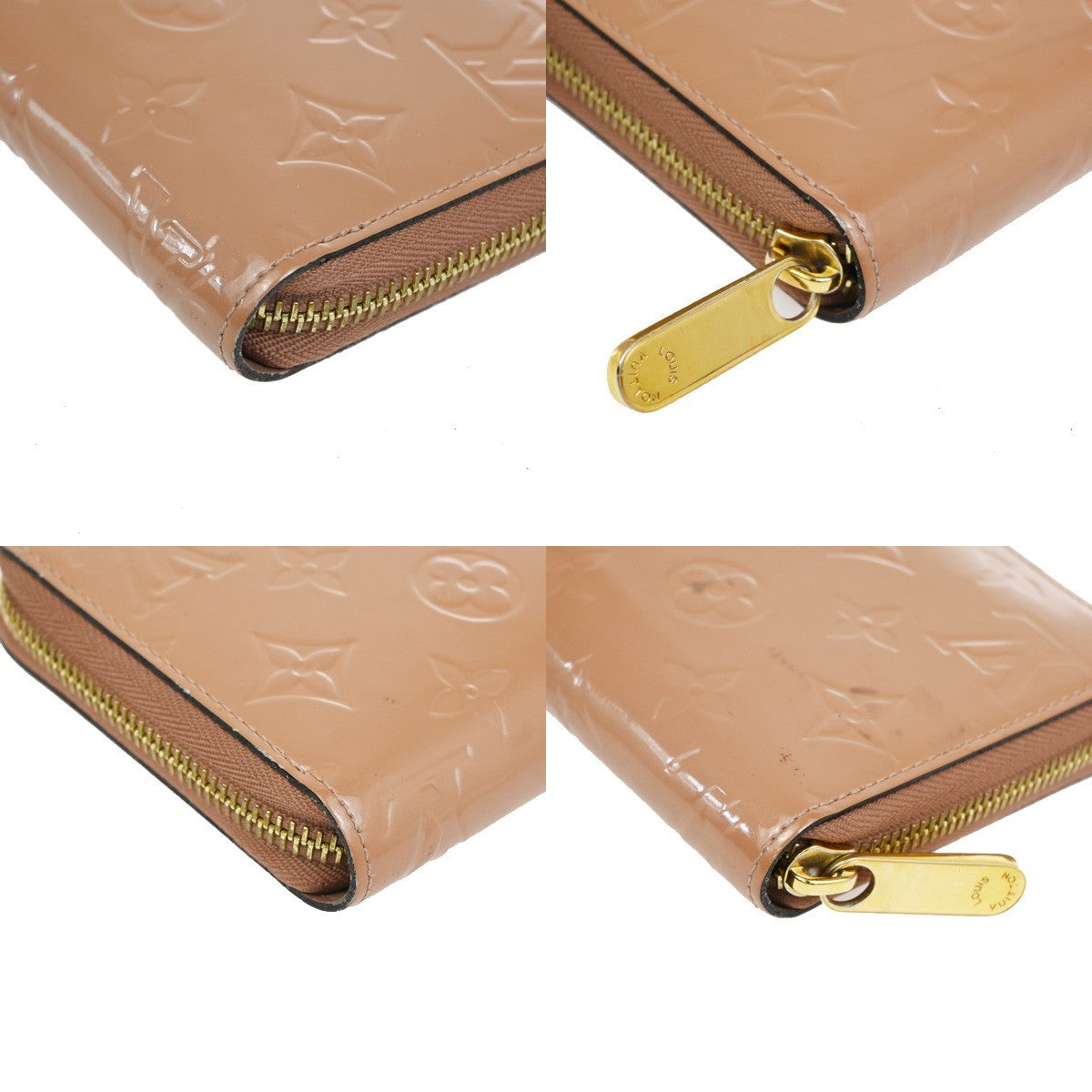 Louis Vuitton Portefeuille Zippy Monogramme Empreinte Monogramme Empreinte Pink Patent_Leather Wallets Accessory (Pre-Owned)