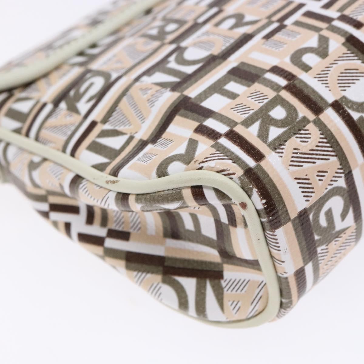 Salvatore Ferragamo Vintage Clutch Canvas Beige Canvas Clutche & Pouche Bag (Pre-Owned)