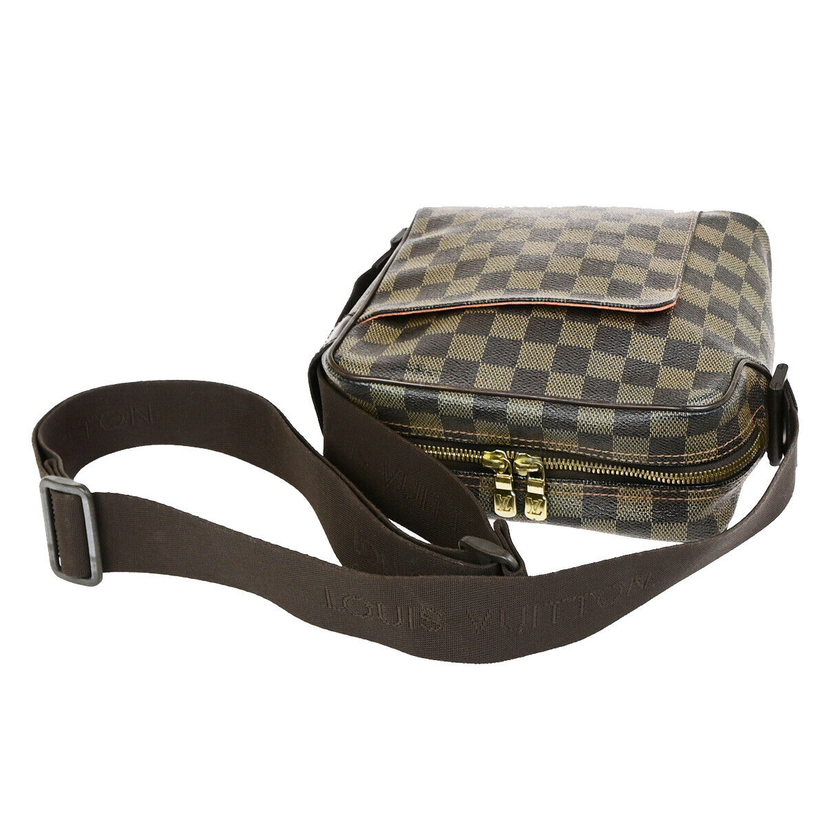 Louis Vuitton Olav Beige Canvas Handbag (Pre-Owned)