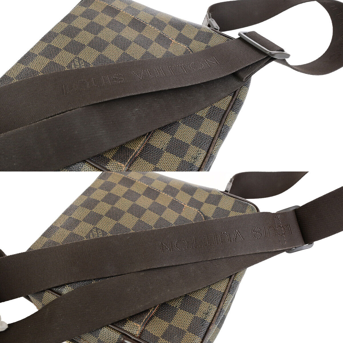 Louis Vuitton Olav Beige Canvas Handbag (Pre-Owned)