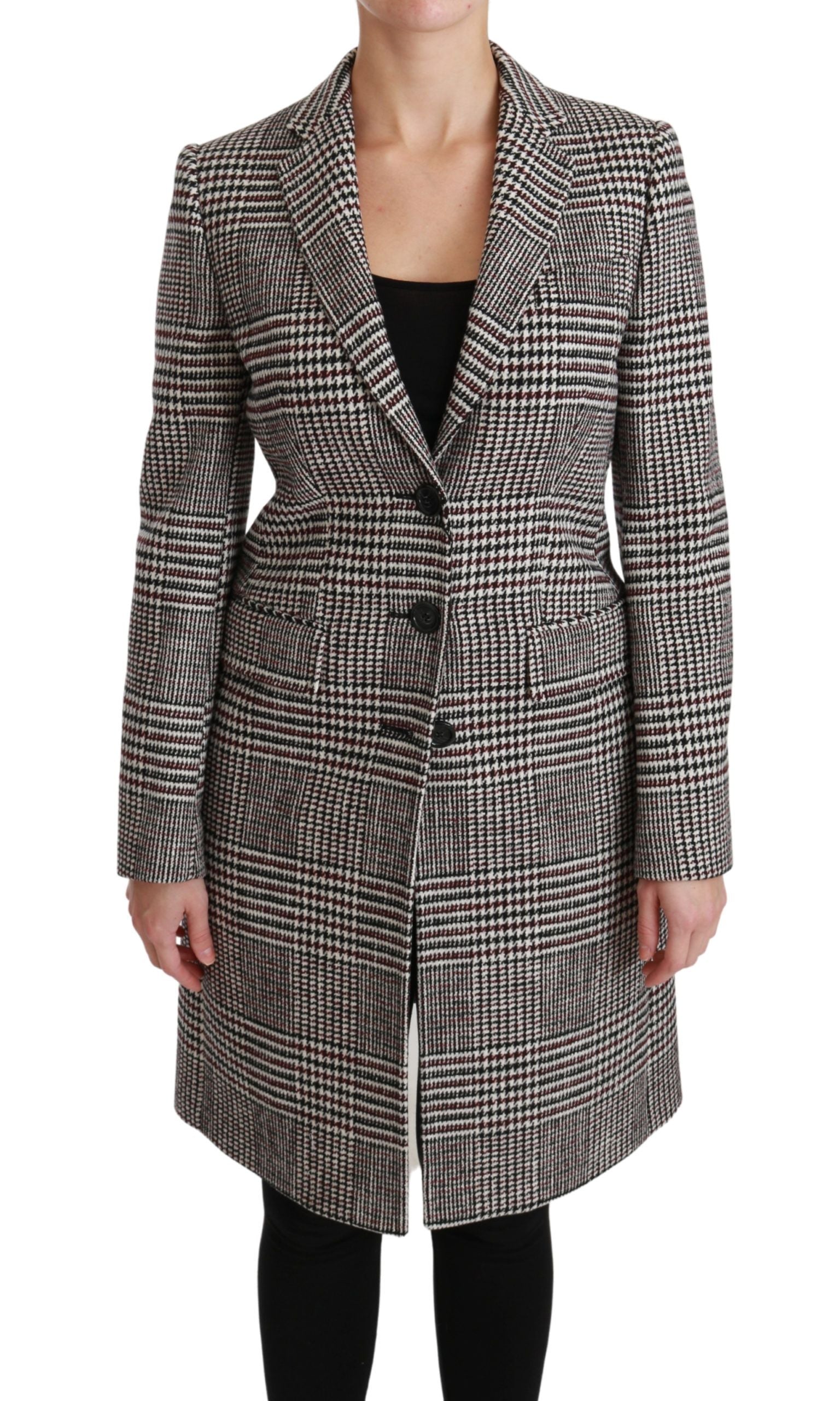 Dolce & Gabbana Multicolor Trench Knee Long Jacket Women's Coat