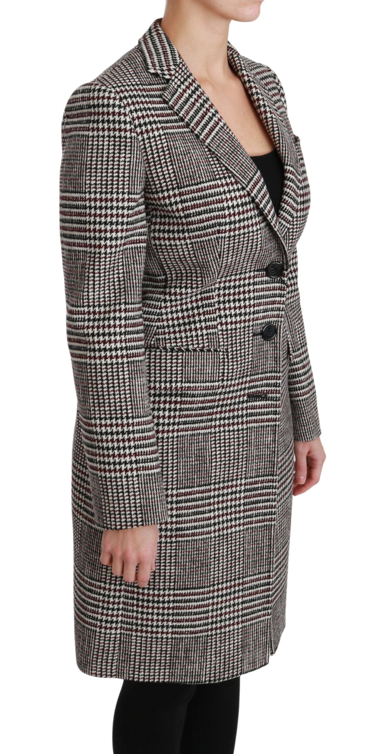 Dolce & Gabbana Multicolor Trench Knee Long Jacket Women's Coat