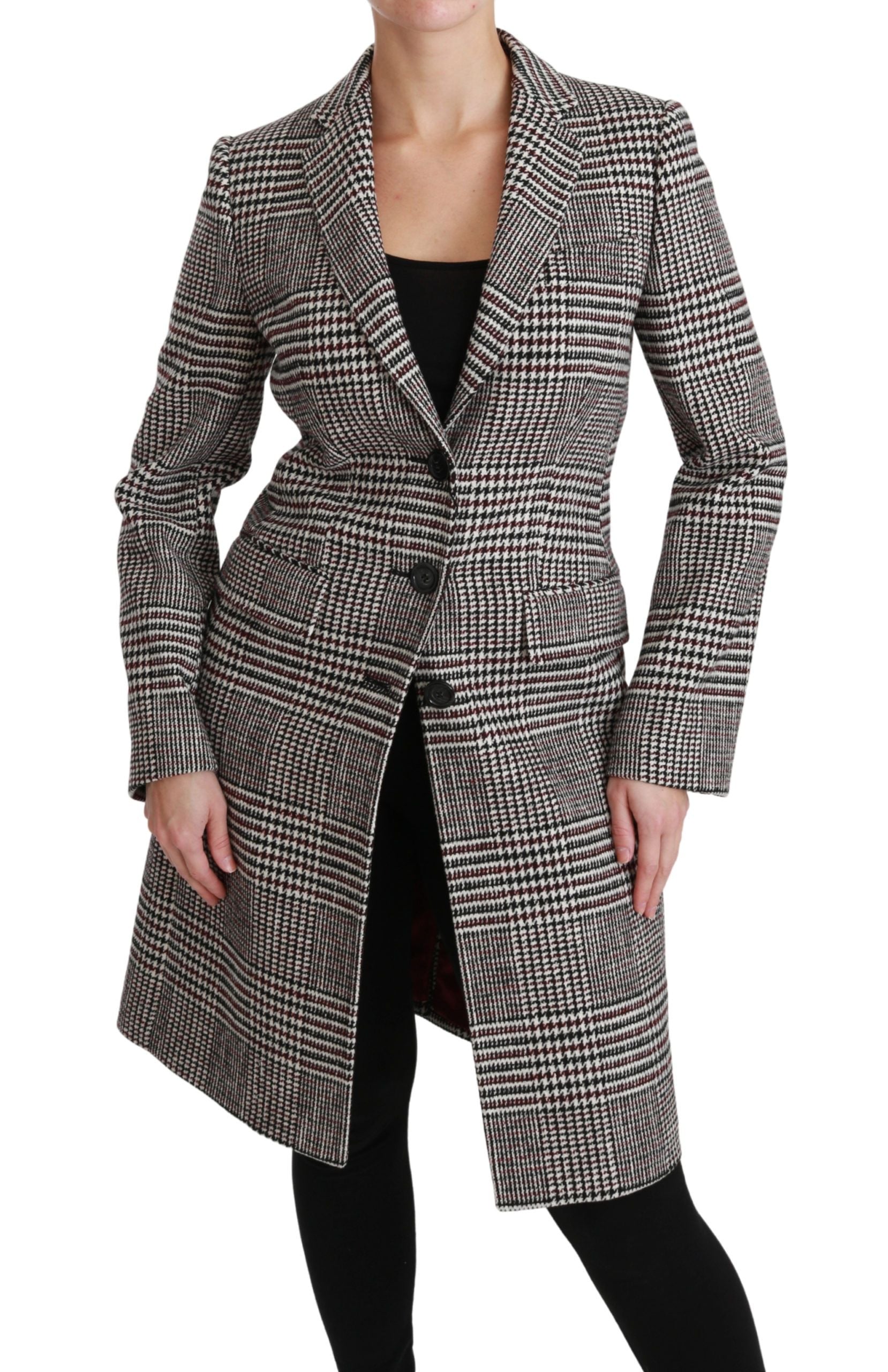 Dolce & Gabbana Multicolor Trench Knee Long Jacket Women's Coat