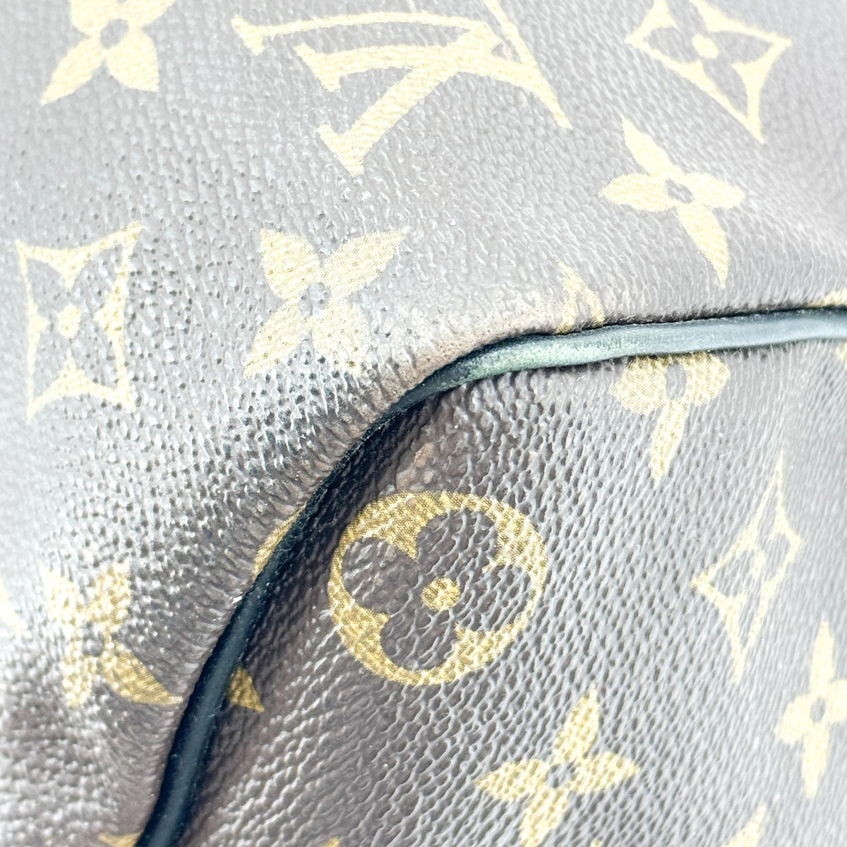 Louis Vuitton Keepall Bandouliere Macassar Monogram Canvas Brown Canvas Travel Bag Bag (Pre-Owned)