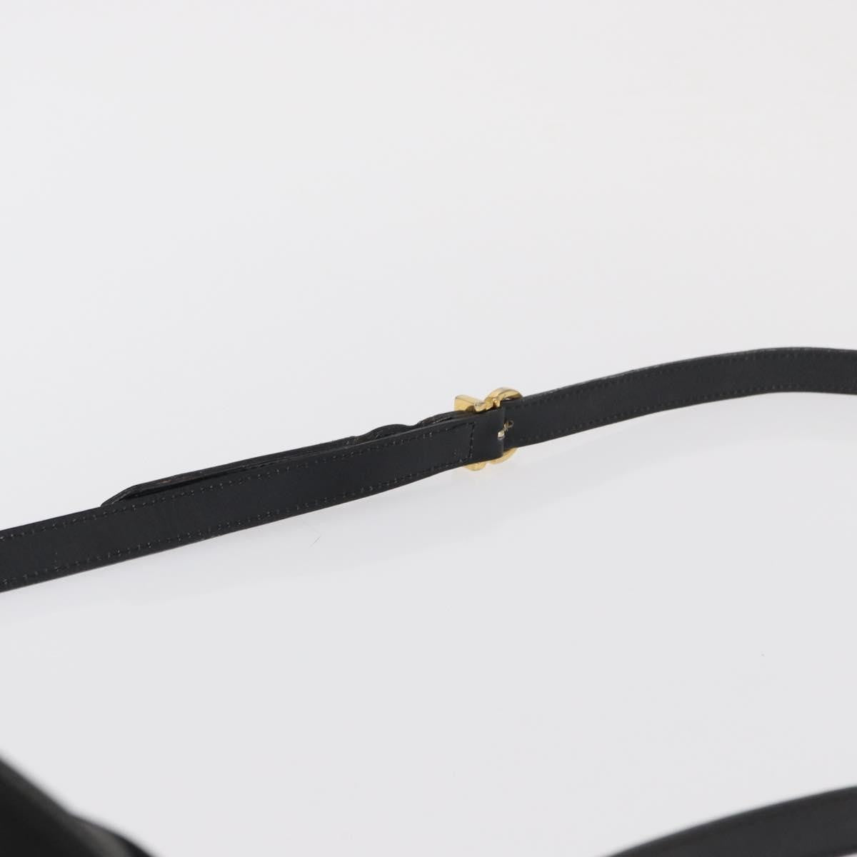 Salvatore Ferragamo Vara Bow Camera Leather Black Leather Shoulder Bag Bag (Pre-Owned)