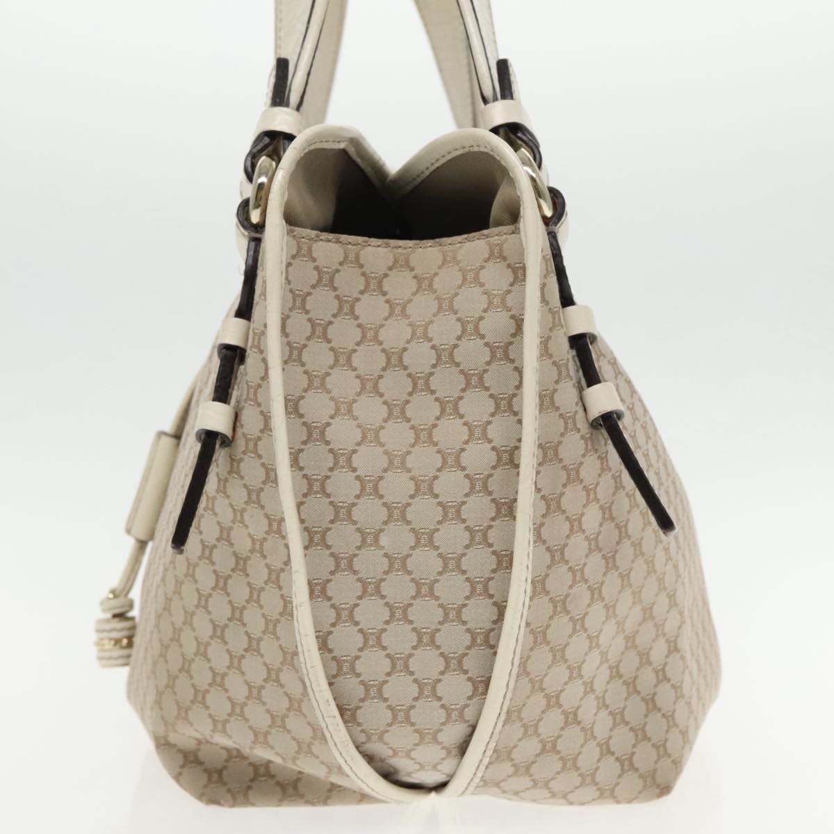 Céline Triomphe Beige Canvas Tote Bag (Pre-Owned)