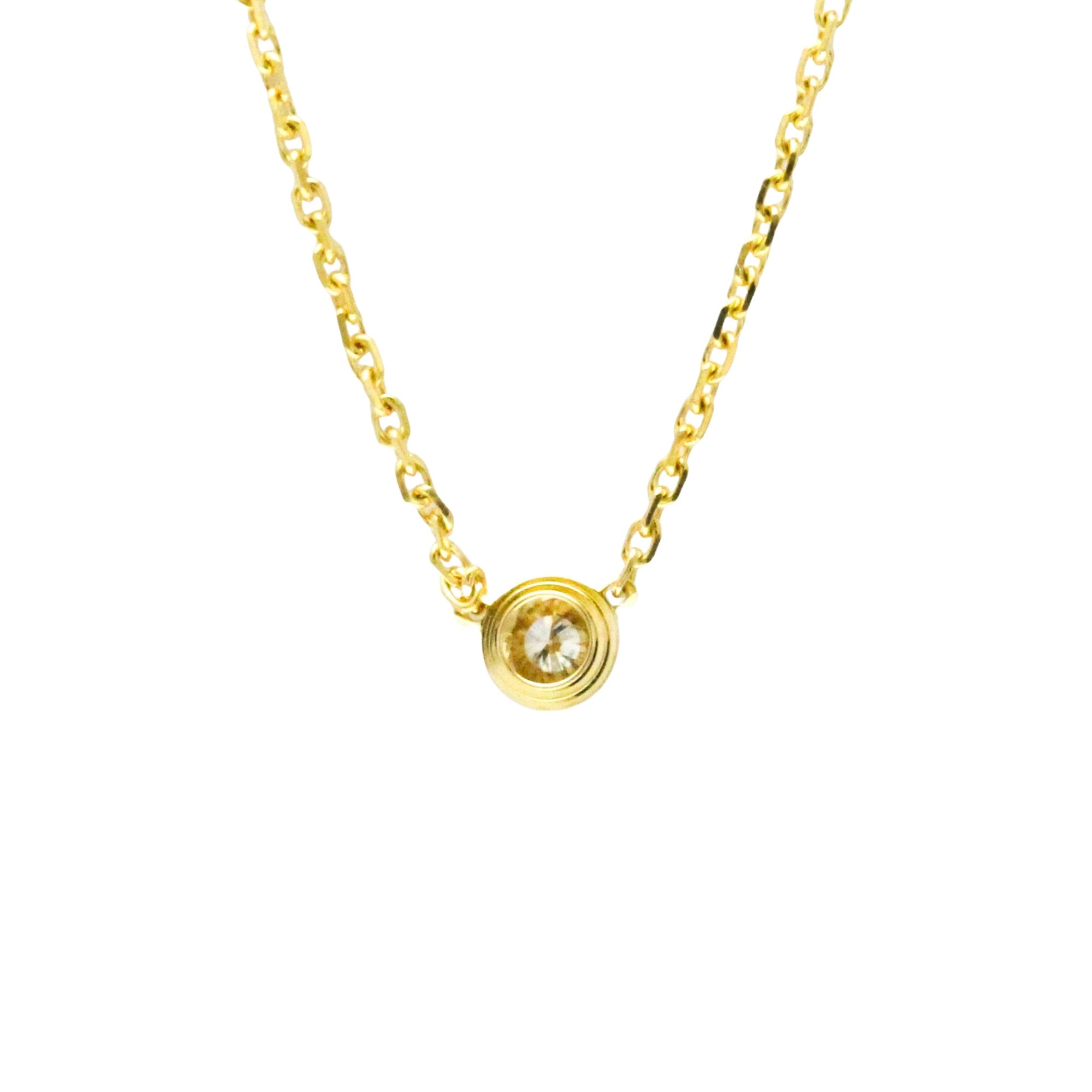 Cartier Diamants Légers Gold Yellow Gold Necklace Jewelry (Pre-Owned)
