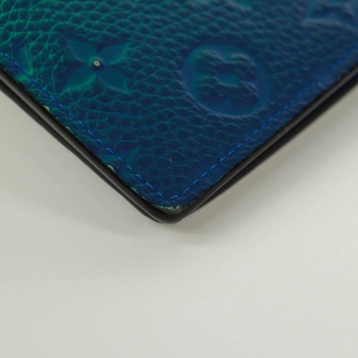 Louis Vuitton Brazza Limited Edition Illusion Monogram Taurillon Leather Green Leather Wallets Accessory (Pre-Owned)