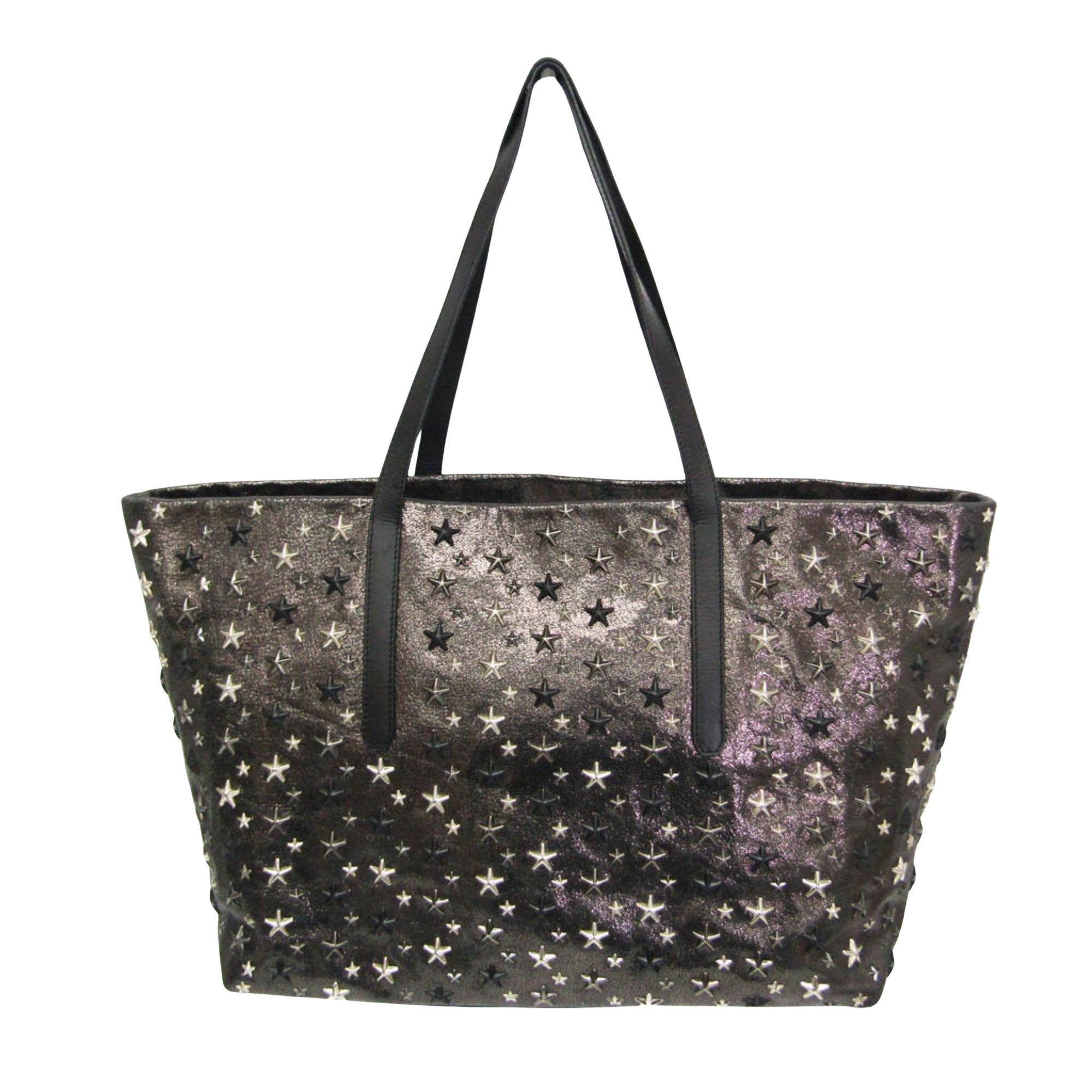 Jimmy Choo Black Leather Tote Bag (Pre-Owned)