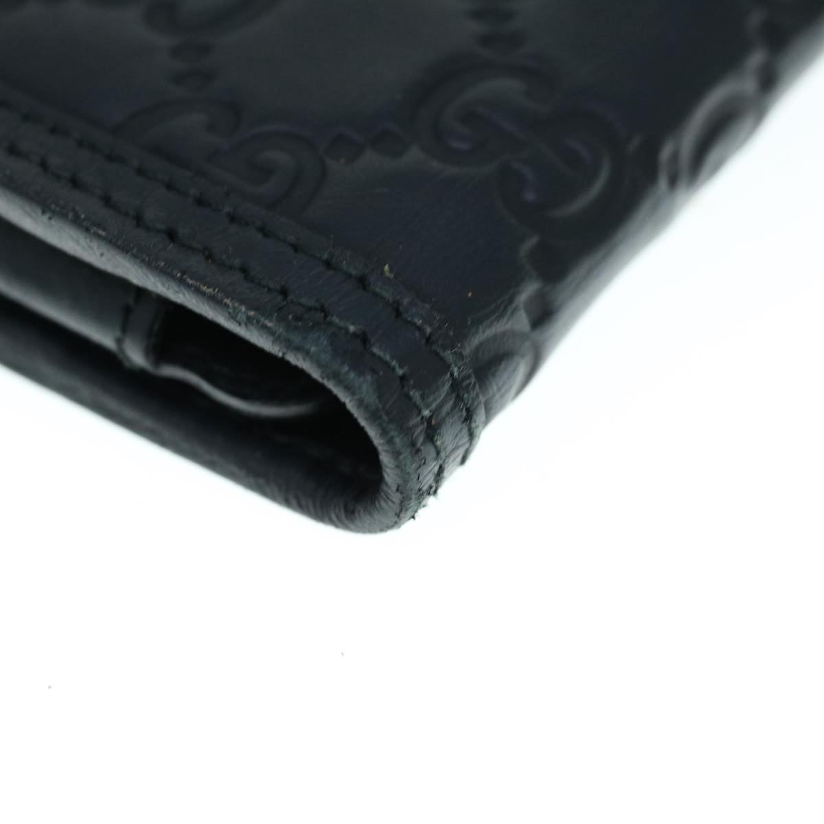Gucci Guccissima Black Canvas Wallet  (Pre-Owned)