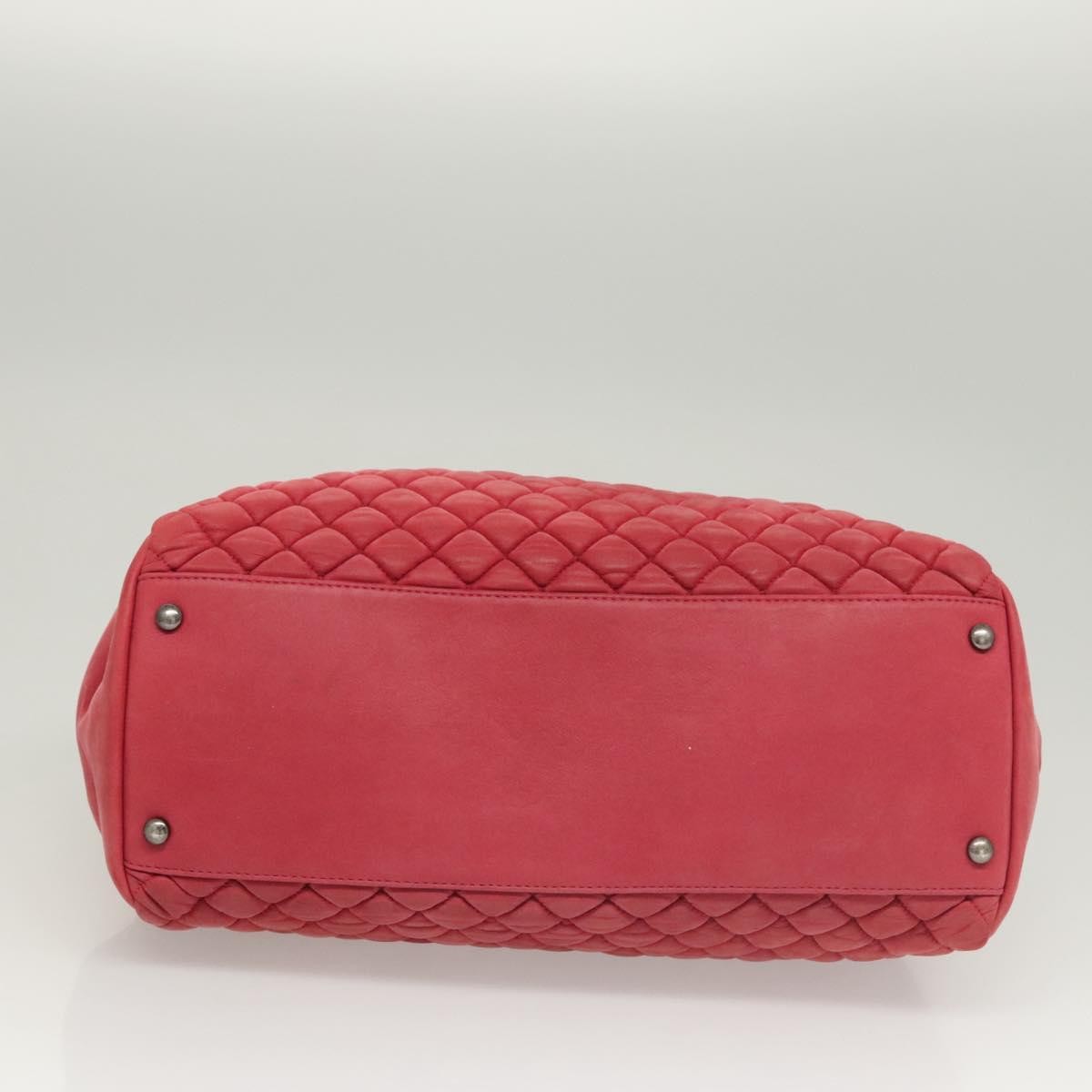 Chanel Matelasse Chain Leather Pink Leather Shoulder Bag Bag (Pre-Owned)