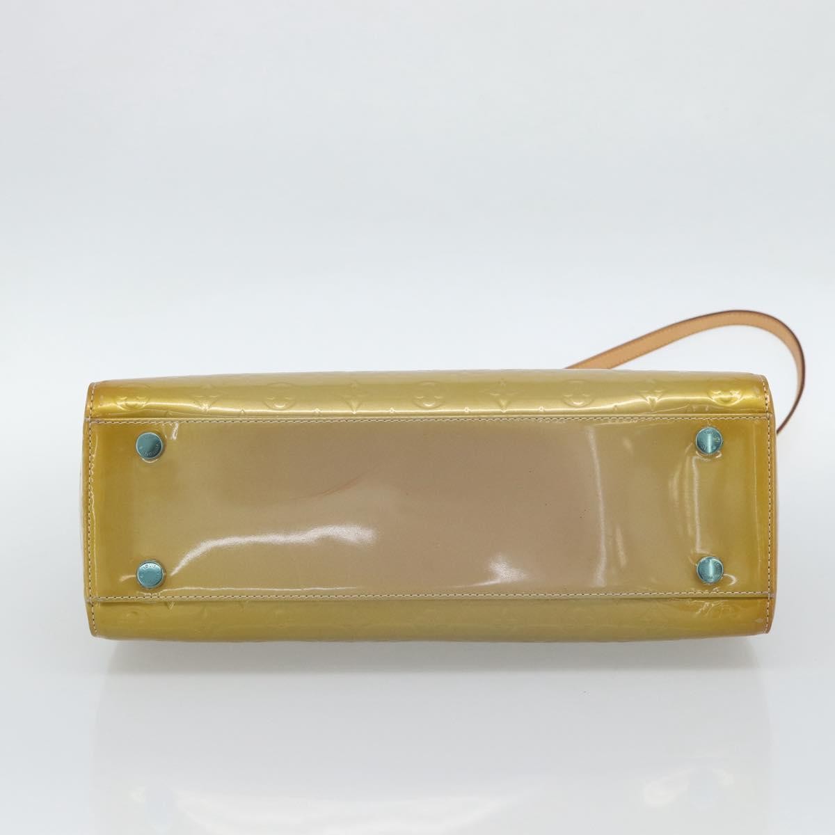 Louis Vuitton Brea Monogram Vernis Beige Patent_Leather Handbag (Pre-Owned)