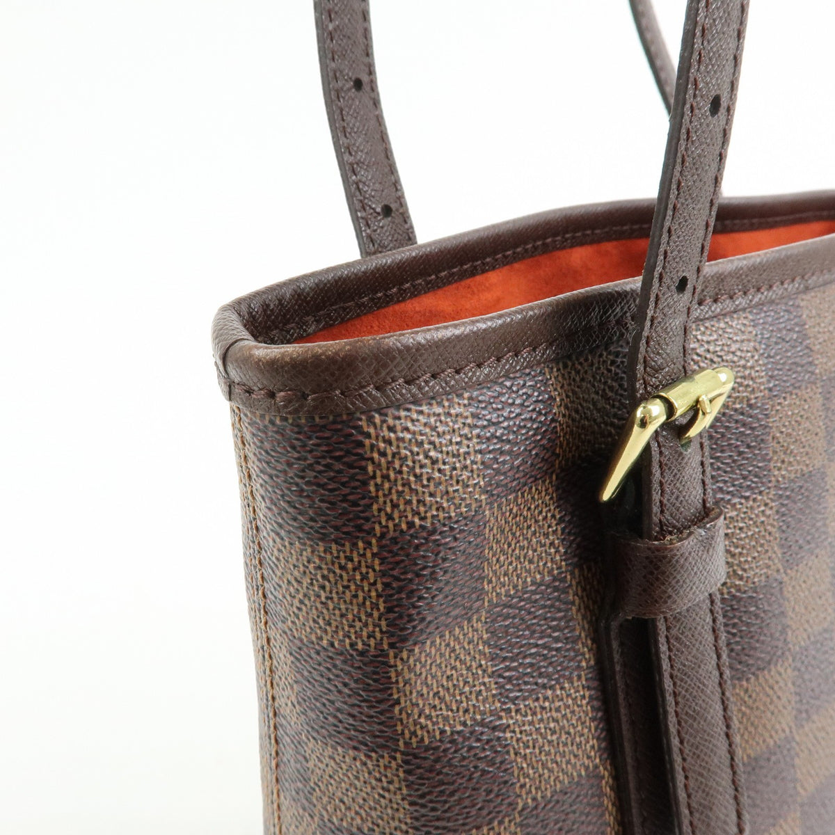 Louis Vuitton Marais Bucket Damier Brown Canvas Handbag (Pre-Owned)