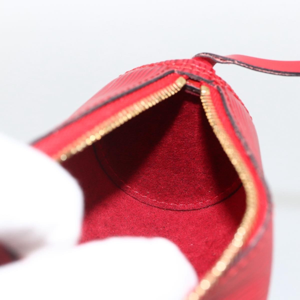 Louis Vuitton Soufflot Pochette Epi Leather Red Leather Clutche & Pouche Bag (Pre-Owned)