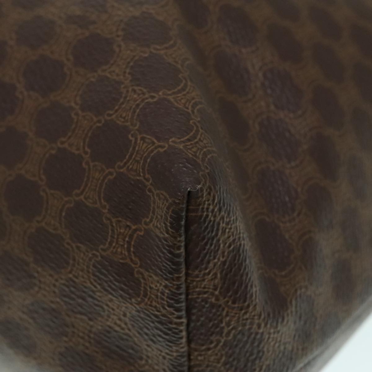 Céline Triomphe Brown Canvas Tote Bag (Pre-Owned)