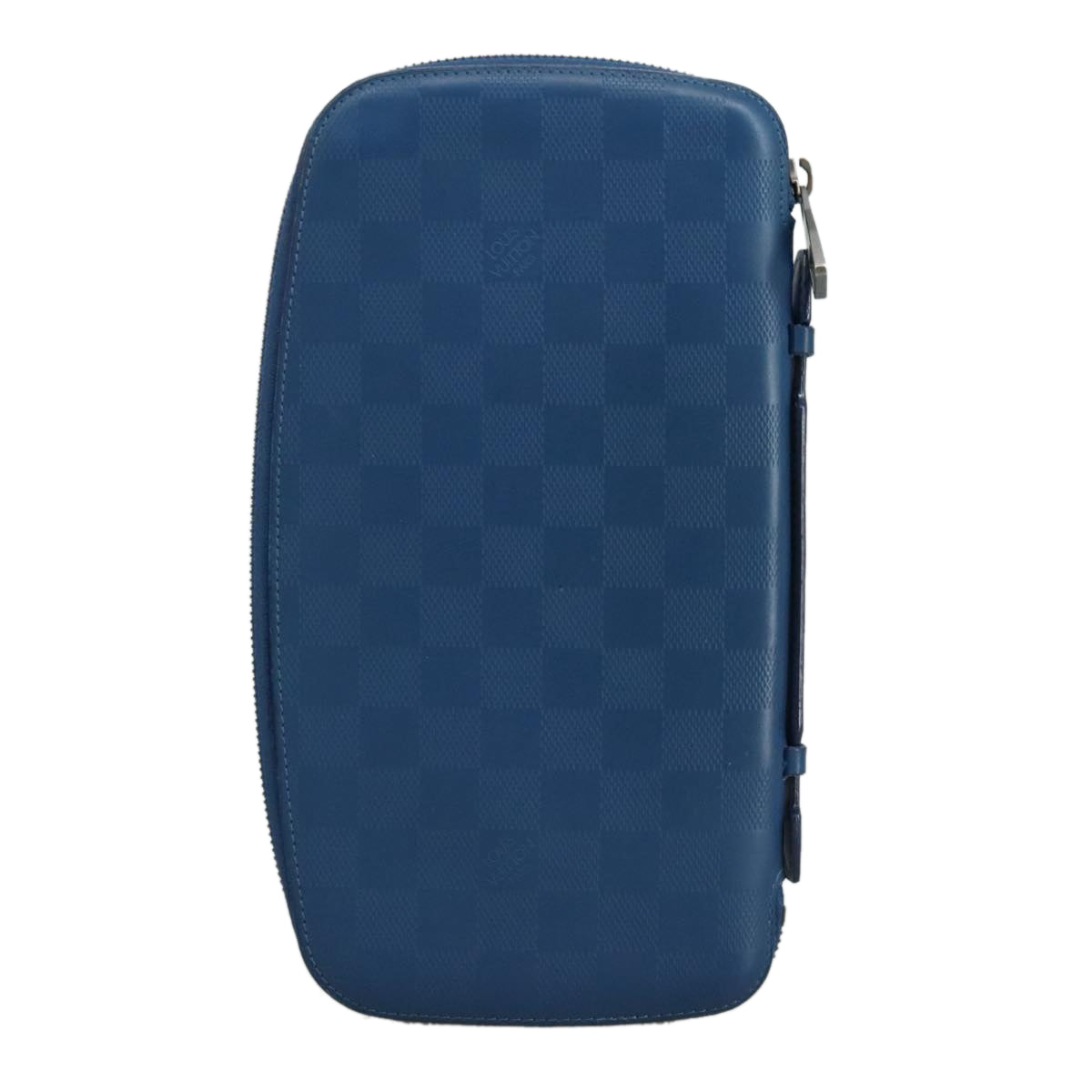 Louis Vuitton Atholl Blue Leather Clutch Bag (Pre-Owned)