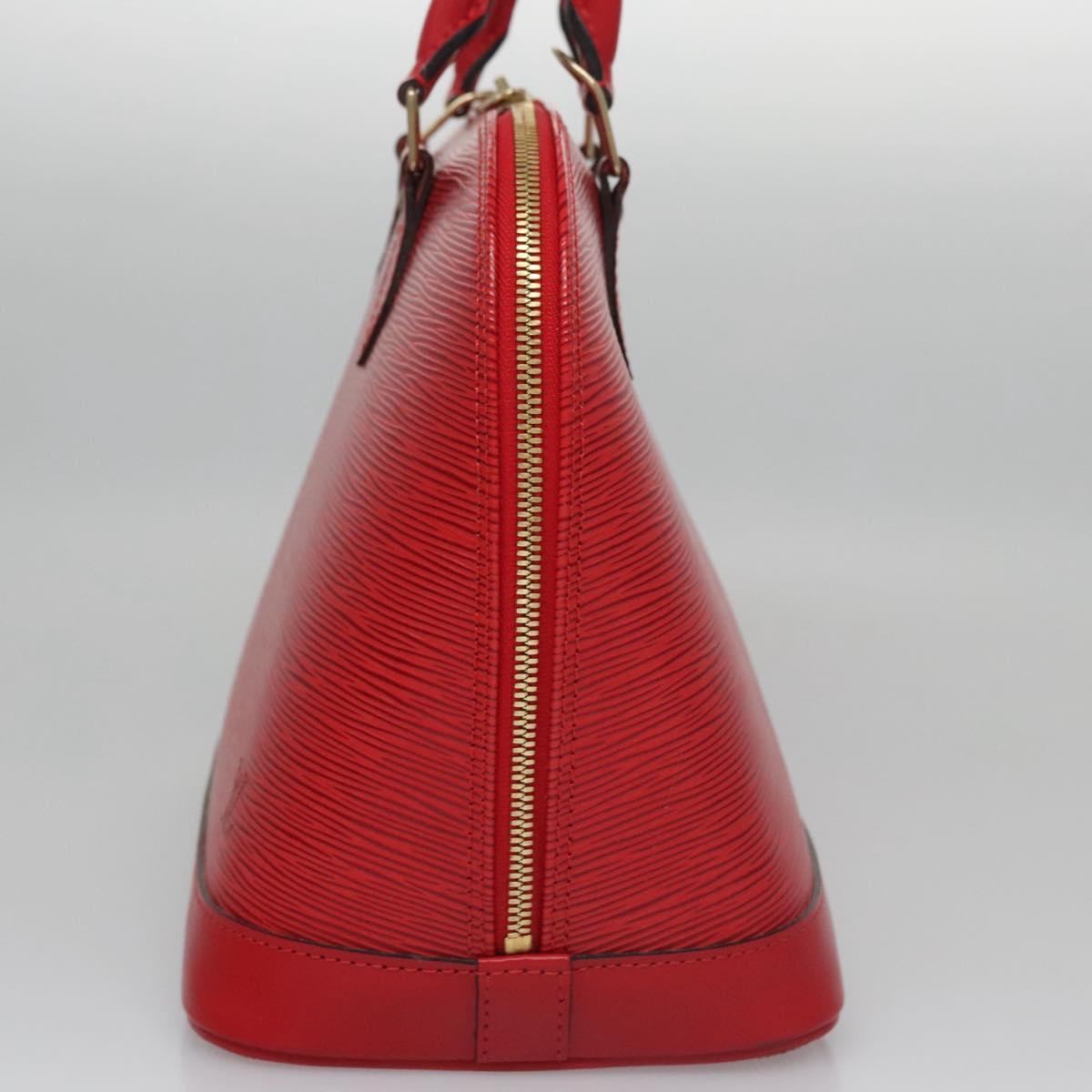 Louis Vuitton Alma Red Leather Handbag (Pre-Owned)