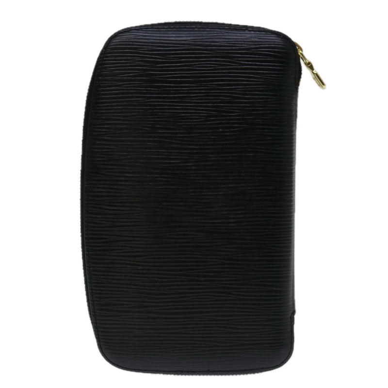 Louis Vuitton Portefeuille Zippy Black Leather Wallet  (Pre-Owned)