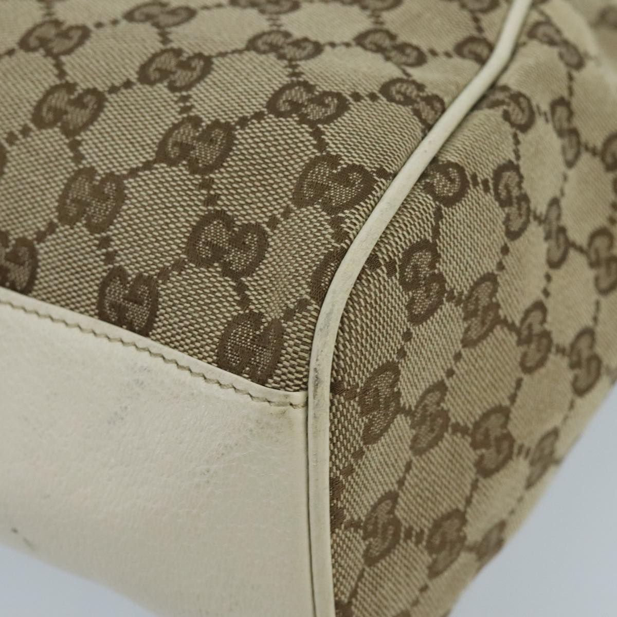 Gucci Beige Canvas Tote Bag (Pre-Owned)