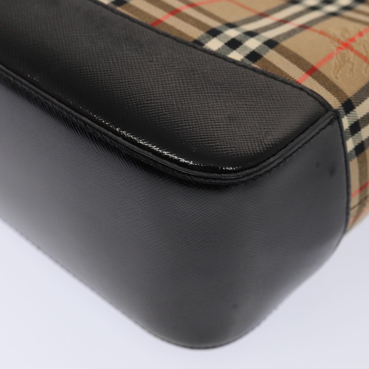 Burberry Nova Check Beige Canvas Tote Bag (Pre-Owned)
