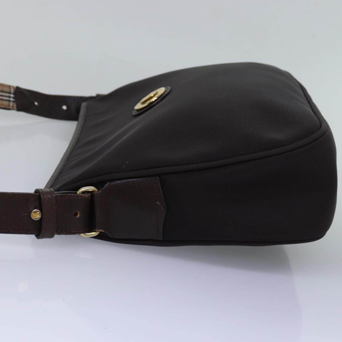 Burberry Brown Canvas Shoulder Bag (Pre-Owned)