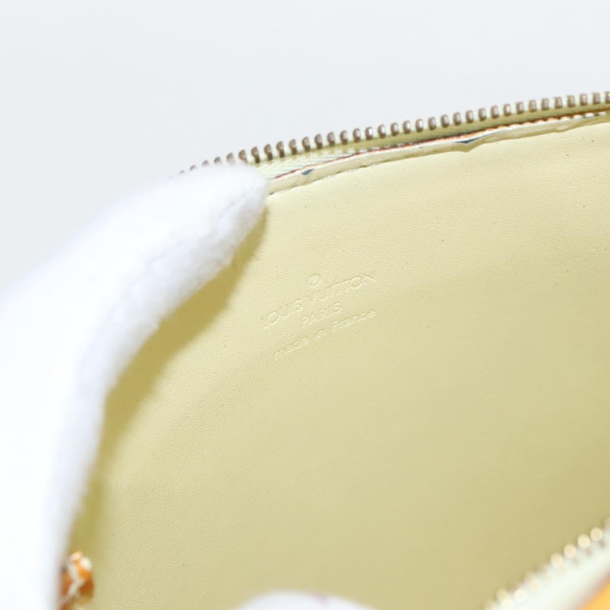 Louis Vuitton Mott Yellow Patent Leather Shoulder Bag (Pre-Owned)