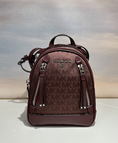 MICHAEL KORS Signature Brooklyn Extra Small Convertible Messenger Backpack