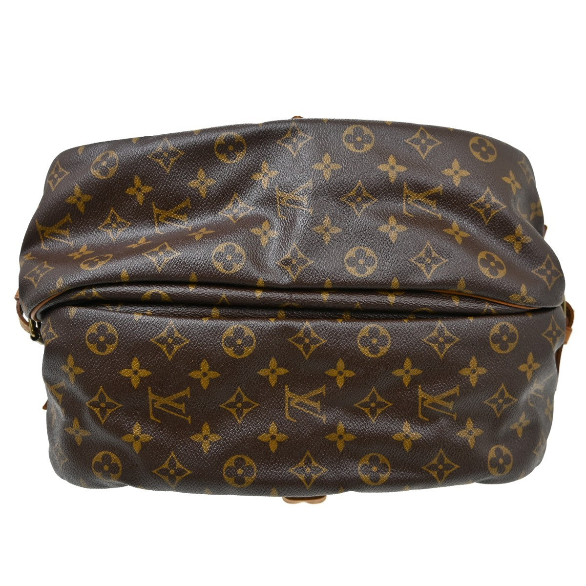 Louis Vuitton Saumur Monogram Canvas Brown Canvas Shoulder Bag Bag (Pre-Owned)