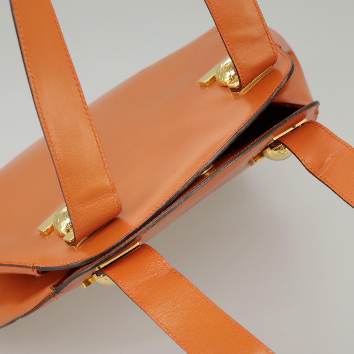 Céline Orange Leather Shoulder Bag (Pre-Owned)