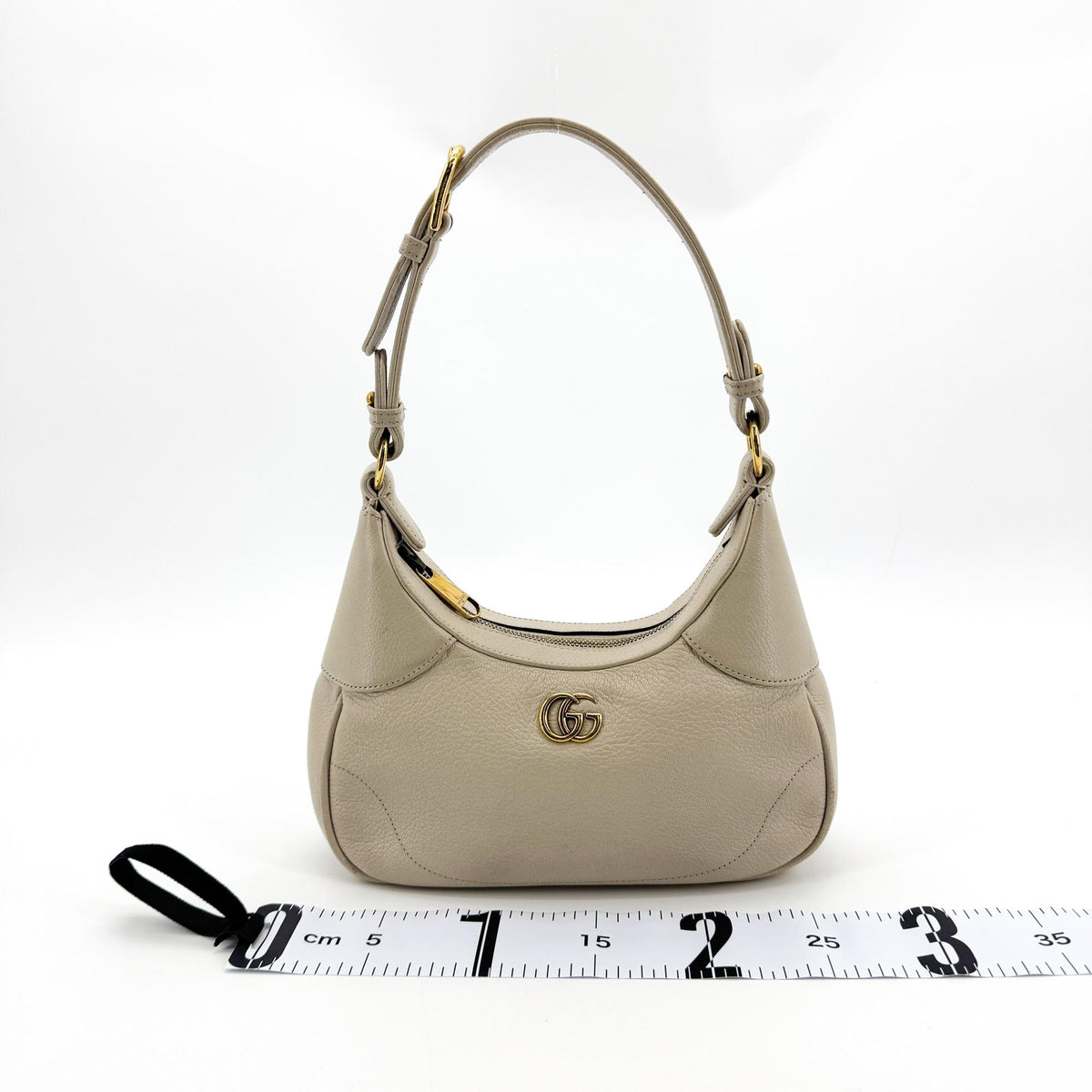 Gucci Aphrodite Leather Beige Leather Shoulder Bag Bag (Pre-Owned)