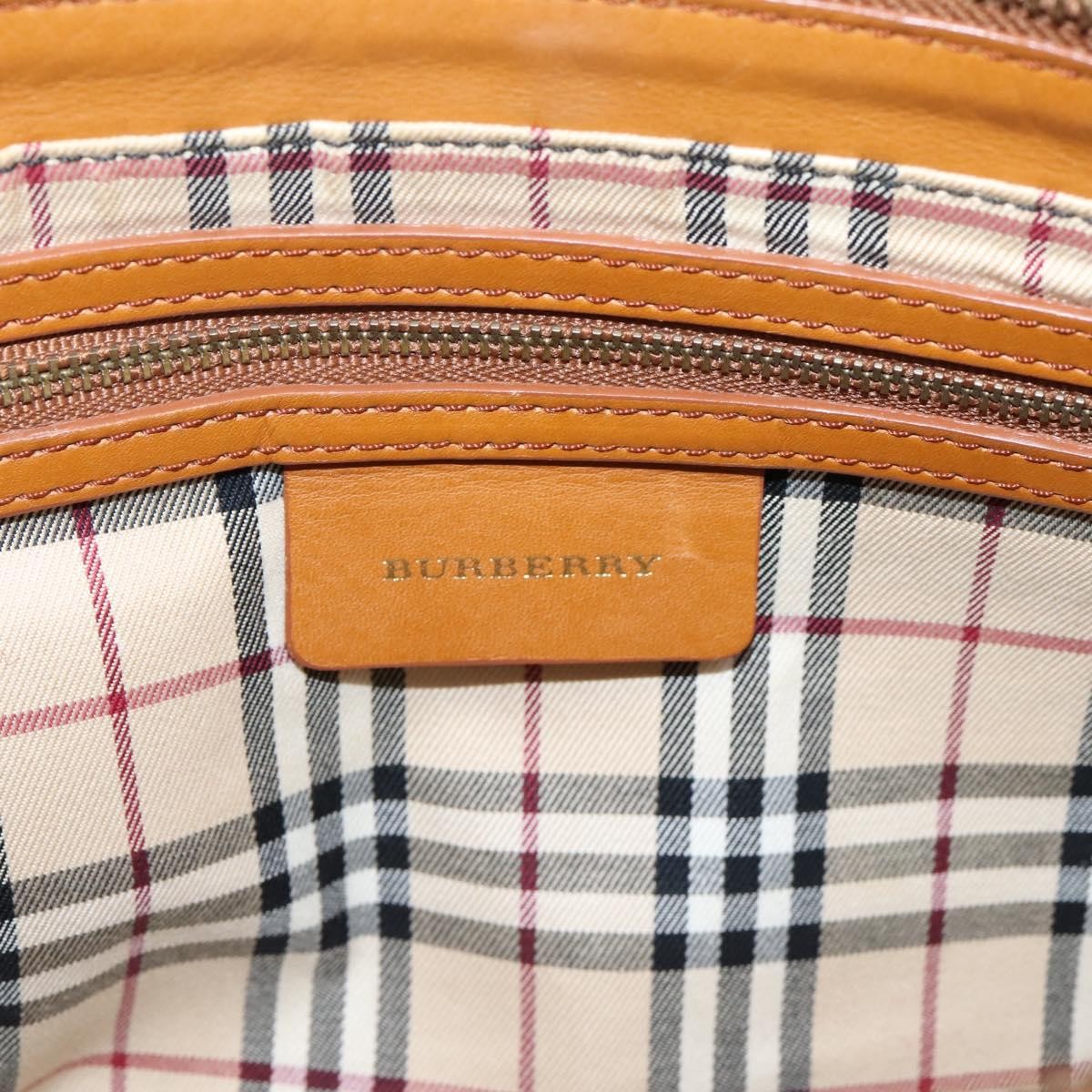 Burberry Handbag Leather Brown Leather Handbag (Pre-Owned)