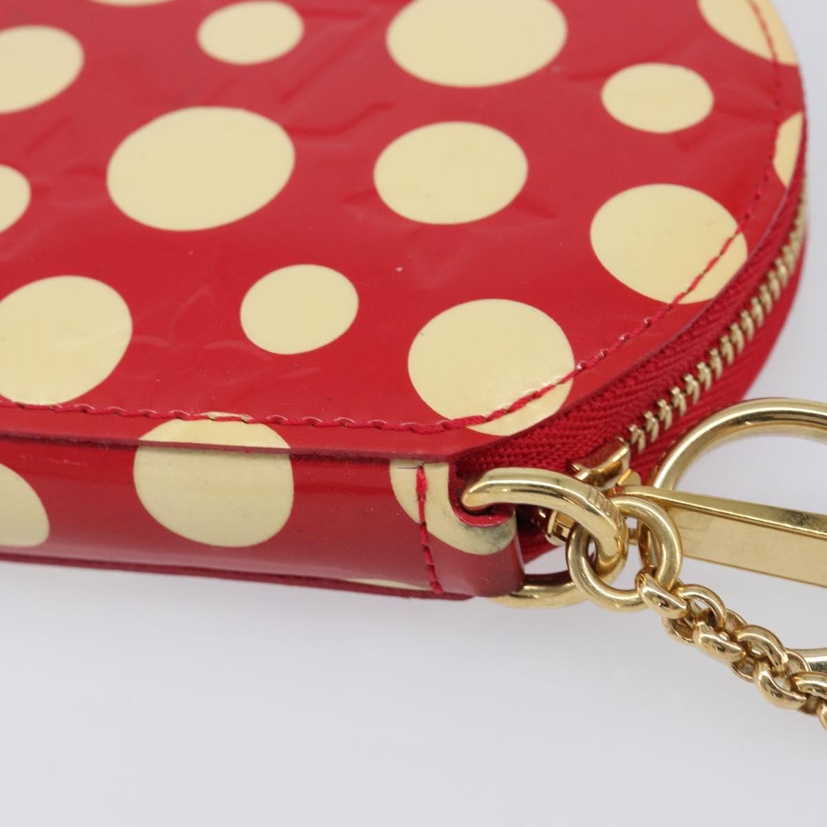 Louis Vuitton Boite Chapeau Coin Purse Patent Leather Red Patent_Leather Wallets Accessory (Pre-Owned)