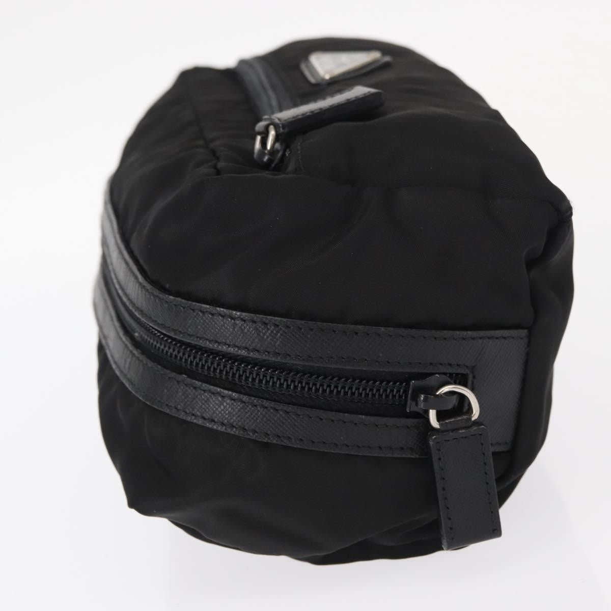 Prada Logo Pouch Nylon Black Nylon Clutche & Pouche Bag (Pre-Owned)