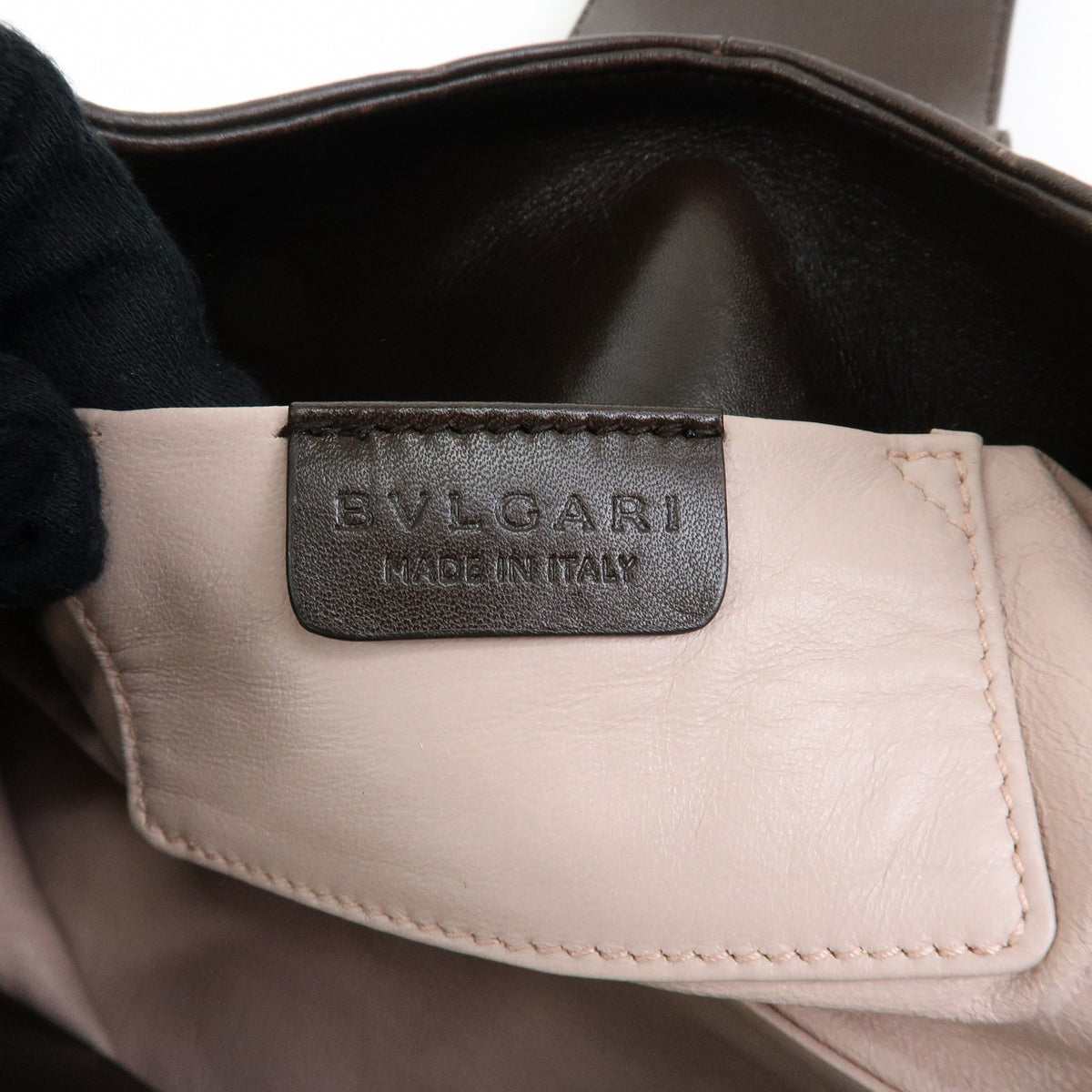Bvlgari Chandra Hobo Canvas And Leather Beige Canvas Shoulder Bag Bag (Pre-Owned)