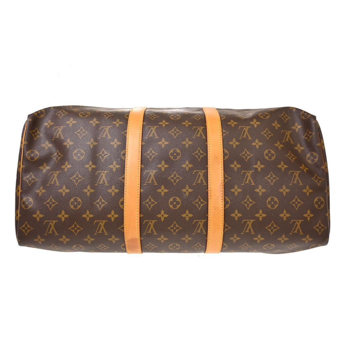 Louis Vuitton Keepall Canvas Brown Canvas Travel Bag Bag (Pre-Owned)