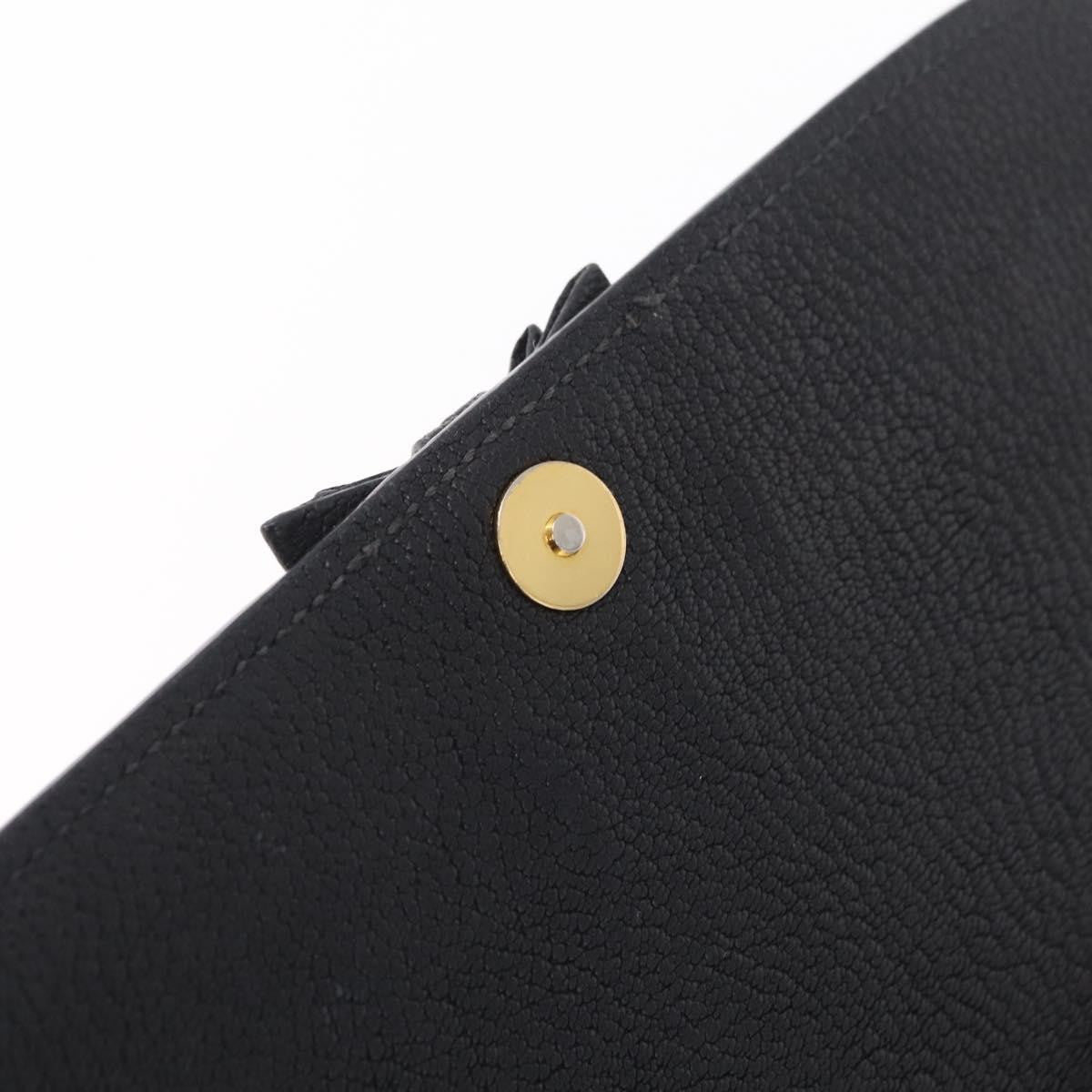 Miu Miu Shoulder Leather Black Leather Shoulder Bag Bag (Pre-Owned)