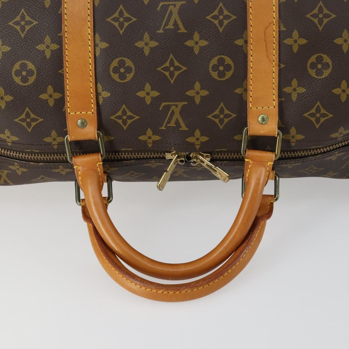Louis Vuitton Keepall Monogram Canvas Brown Canvas Travel Bag Bag (Pre-Owned)