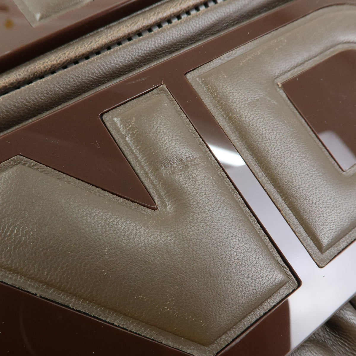 Fendi To You Snakeskin Brown Leather Handbag (Pre-Owned)