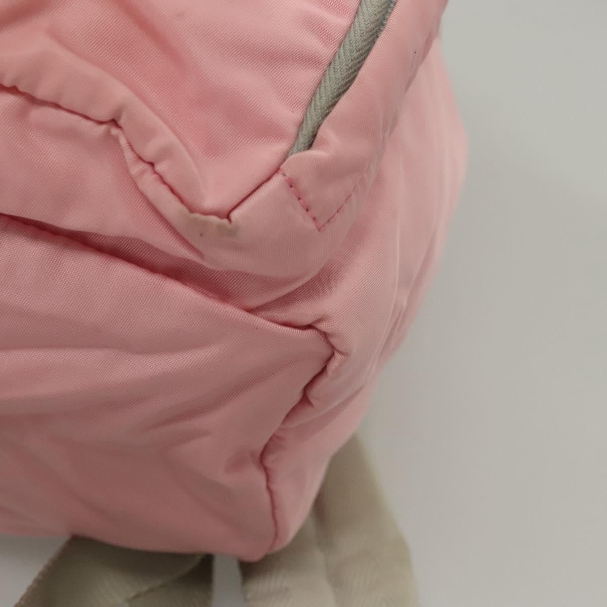 Prada Single Buckle Pocket Tessuto Pink Nylon Backpack Bag (Pre-Owned)