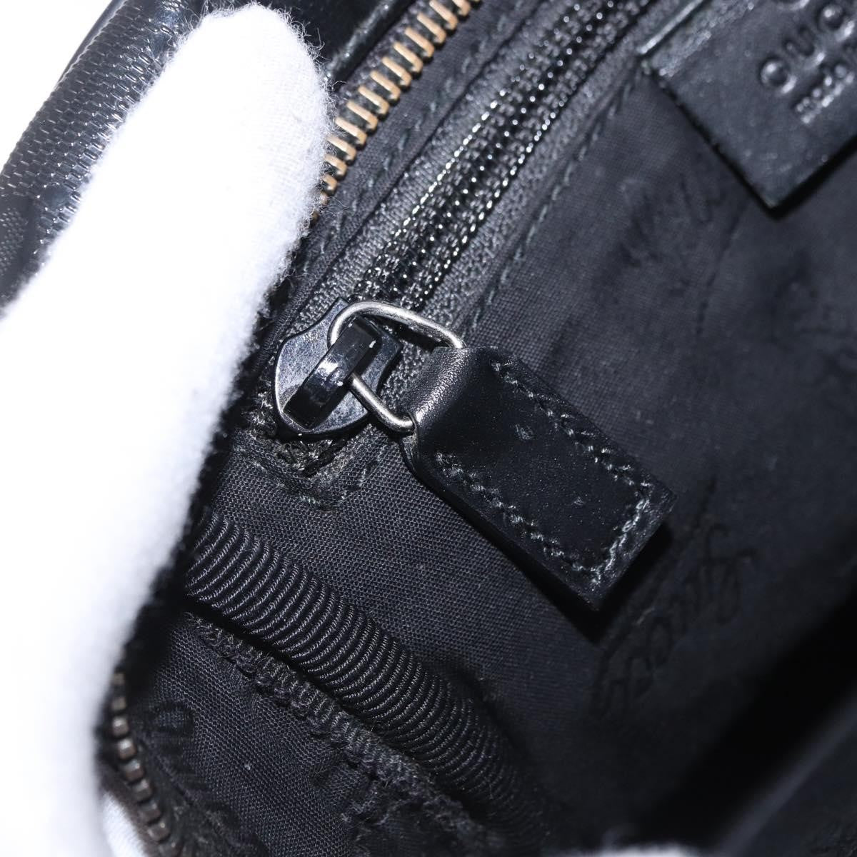 Gucci Zip Gg Imprime Black Canvas Shoulder Bag Bag (Pre-Owned)