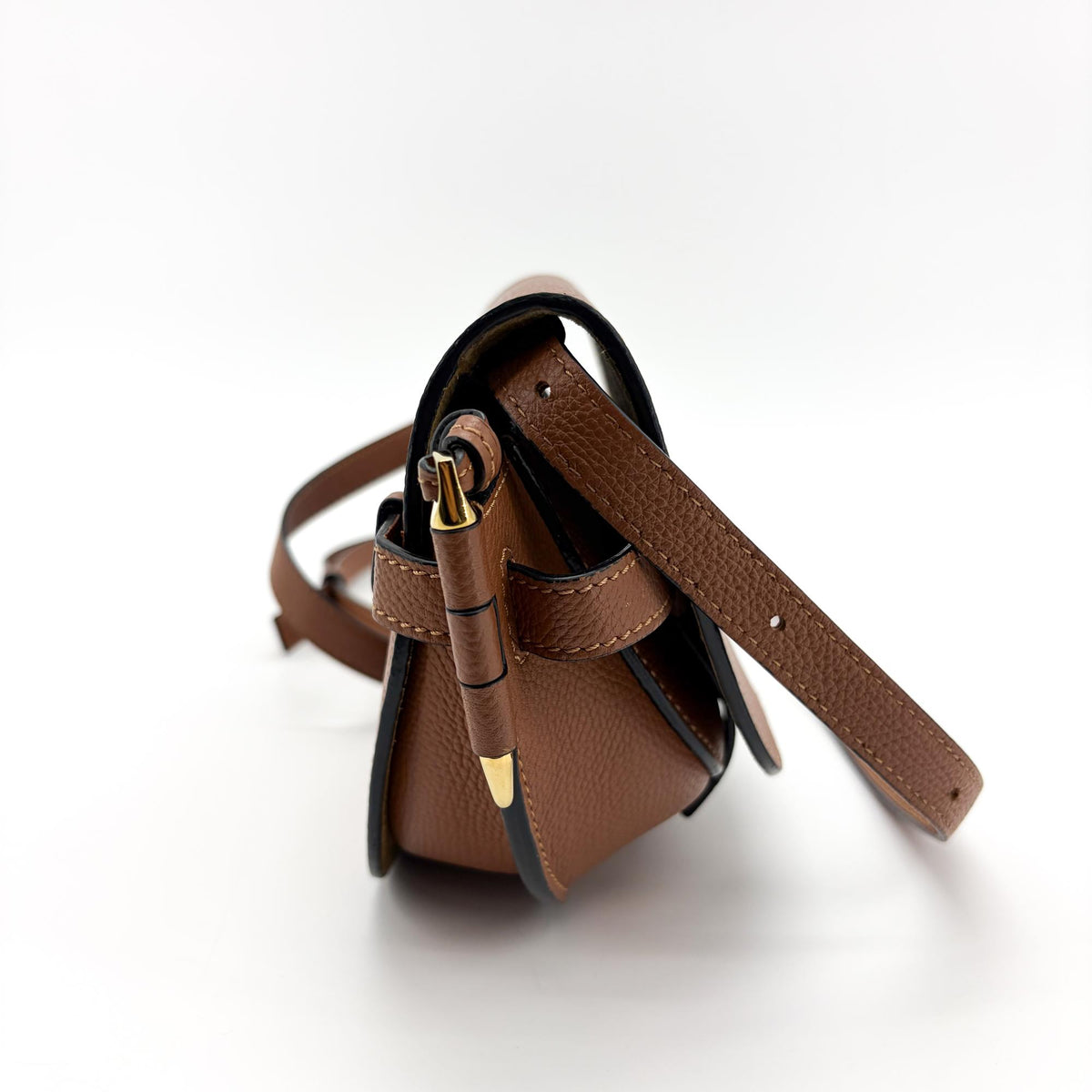 Loewe Gate Leather Brown Leather Shoulder Bag Bag (Pre-Owned)