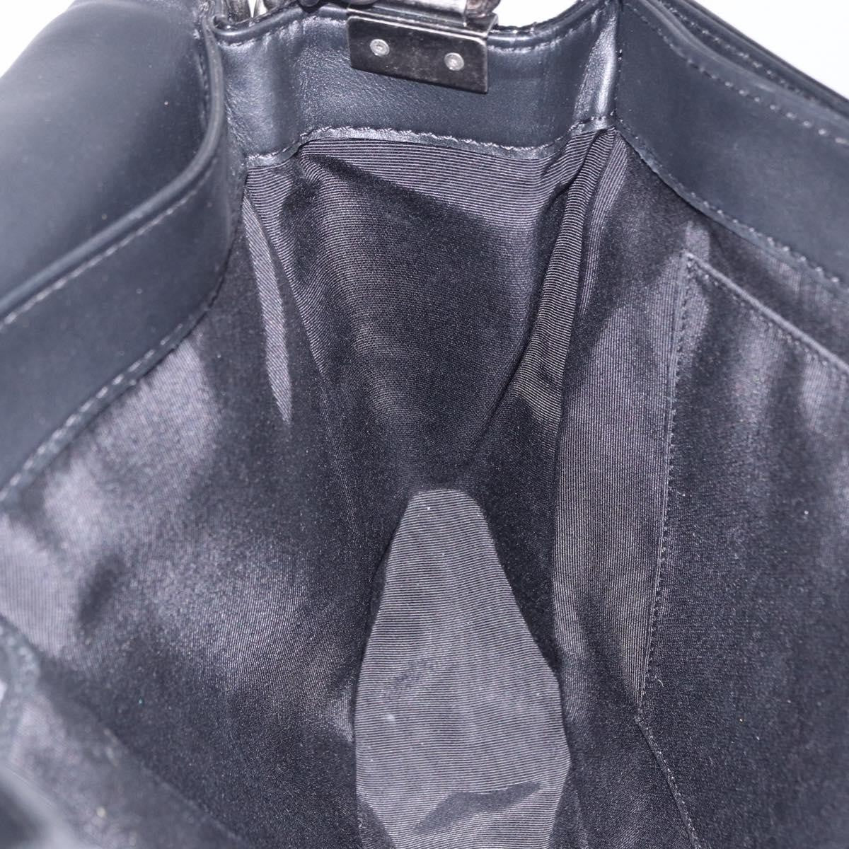 Chanel Reverso Boy Flap Patent Black Patent_Leather Shoulder Bag Bag (Pre-Owned)
