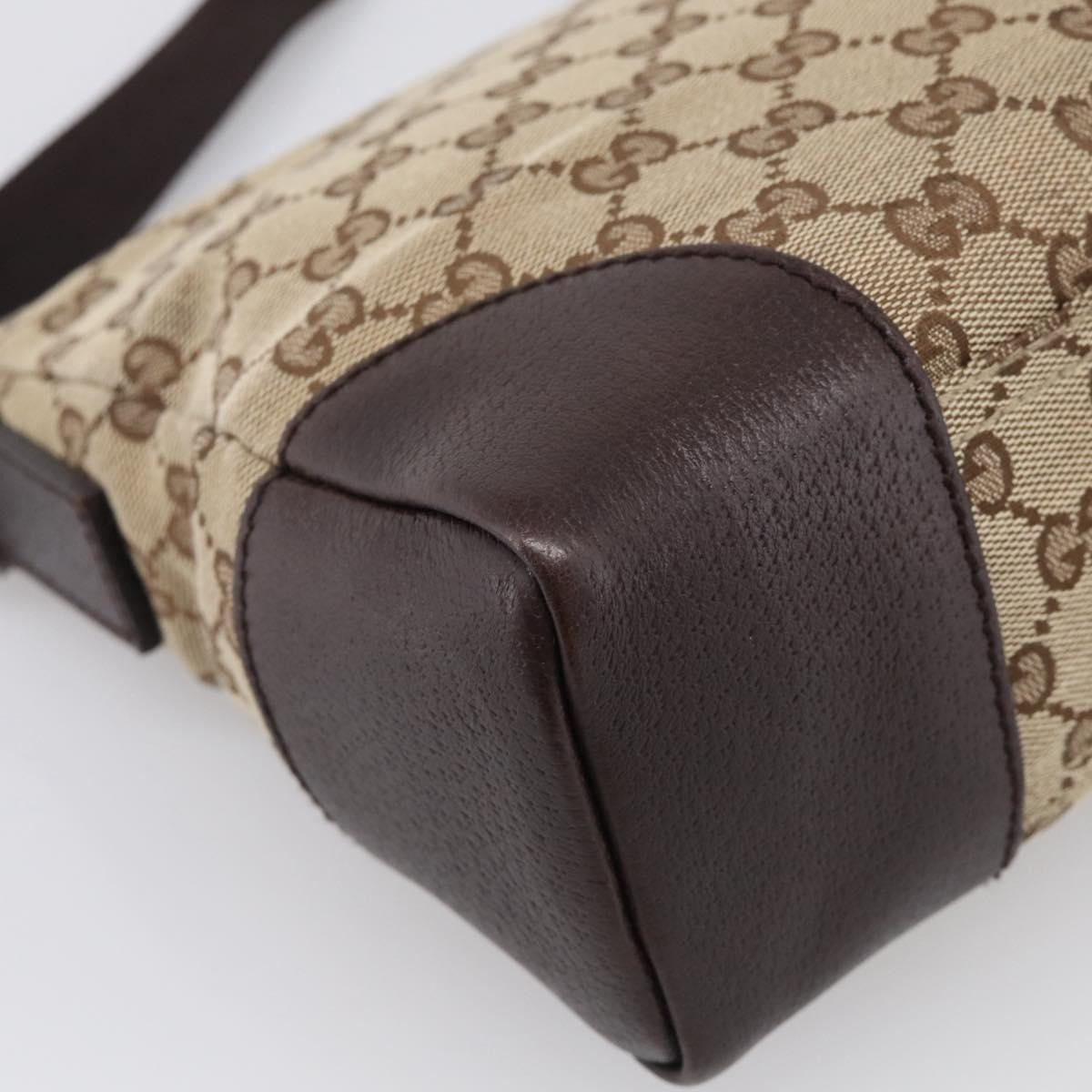 Gucci Joy Messenger Gg Canvas Brown Canvas Handbag (Pre-Owned)
