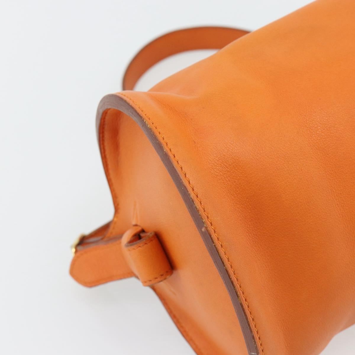 Hermes Sac Doremi Leather Orange Leather Shoulder Bag Bag (Pre-Owned)