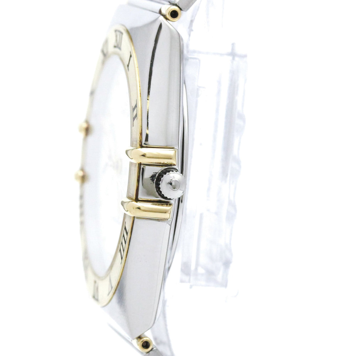 Omega Constellation Quartz Stainless Steel And Yellow Gold Watch (Pre-Owned)